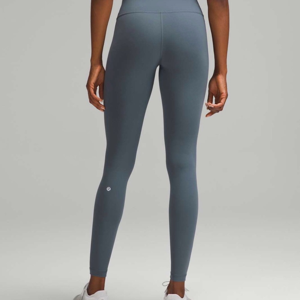 Lululemon Wunder Train Size 12 Women’s leggings 28” Oil Grey
